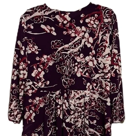 VIVIENNE TAM Dress, Plum Combo Color, Size Large - Picture 4 of 7